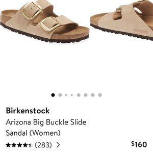 Birkenstock Arizona Big Buckle Slide Sandal - color sandcastle